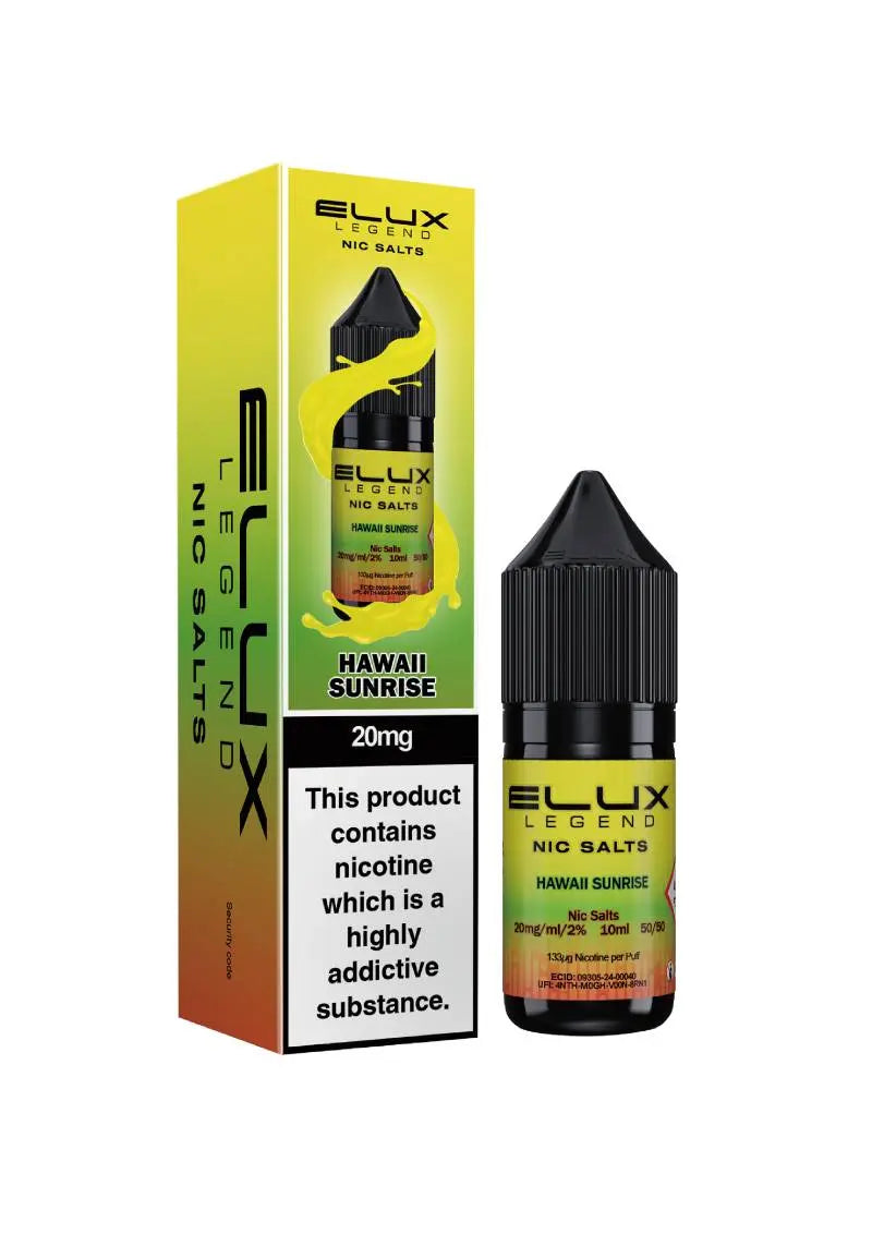 Hawaii Sunrise Nic Salt E-Liquid by Elux Legends