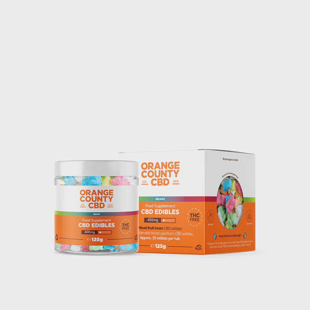 Orange County CBD Gummy Bears Edibles | Small Tub
