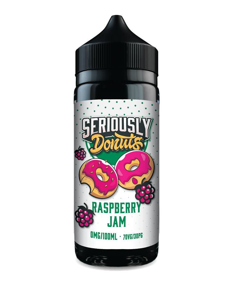 Raspberry-Jam-Seriously-Donuts-100ml-shortfill-eliquid-by-doozy-vape