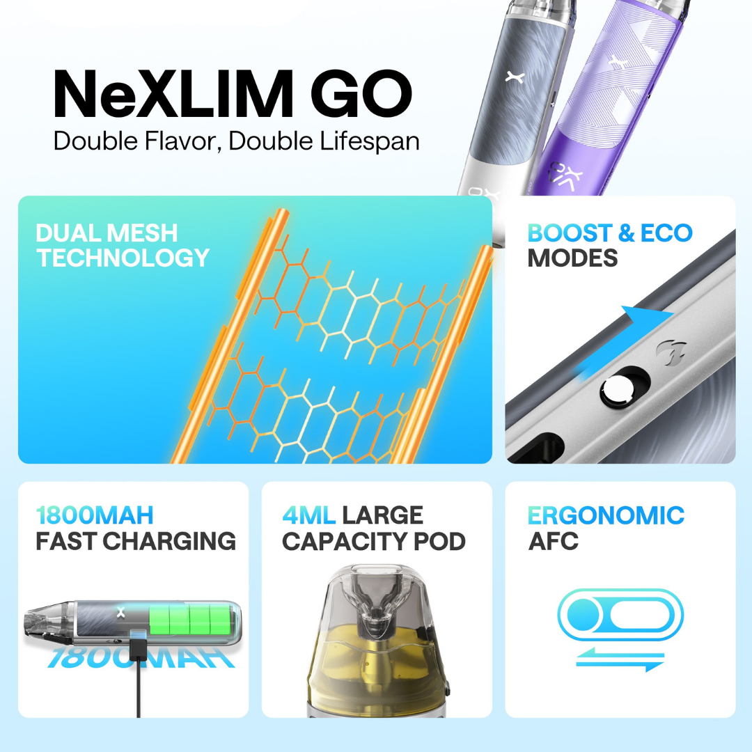oxva nexlim go vape kit information
