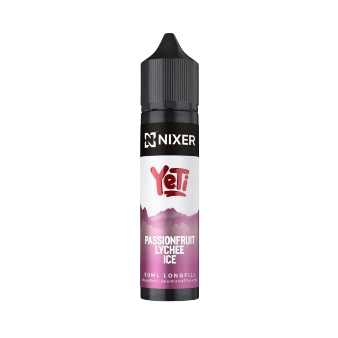 nixer x yeti passionfruit and lychee ice e-liquid