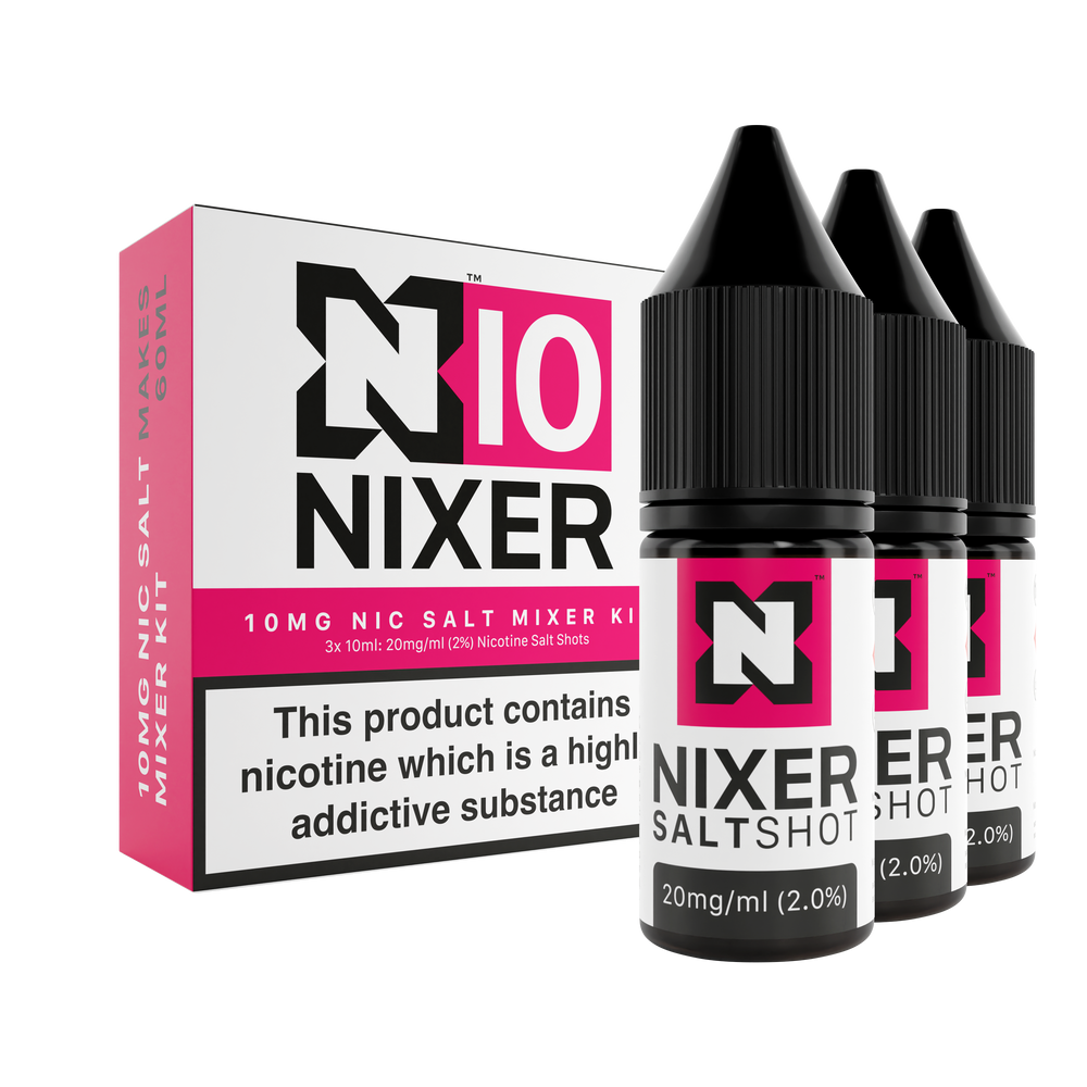 nixer 10mg nic salt mixer kit