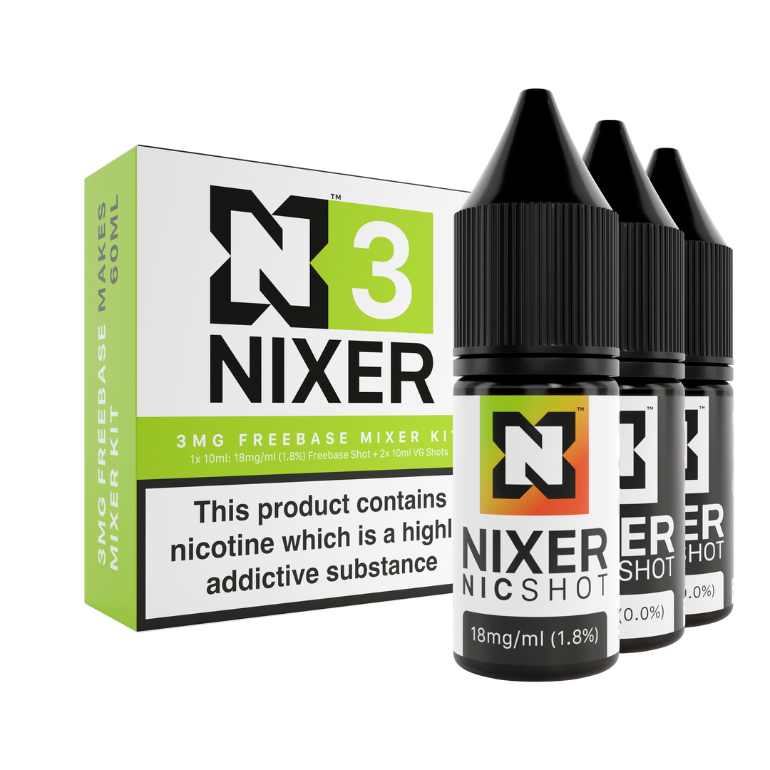 nixer 3mg freebase mixer nic shot