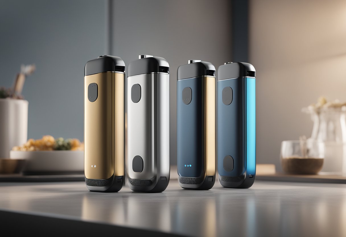 pod vape kits on display