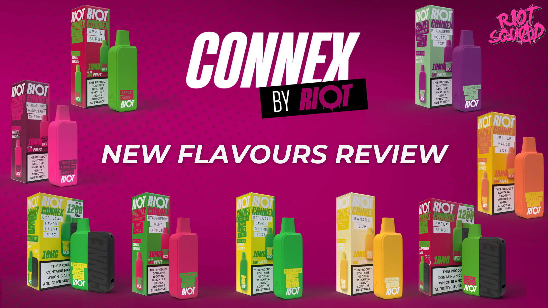 riot connex new flavours product review banner