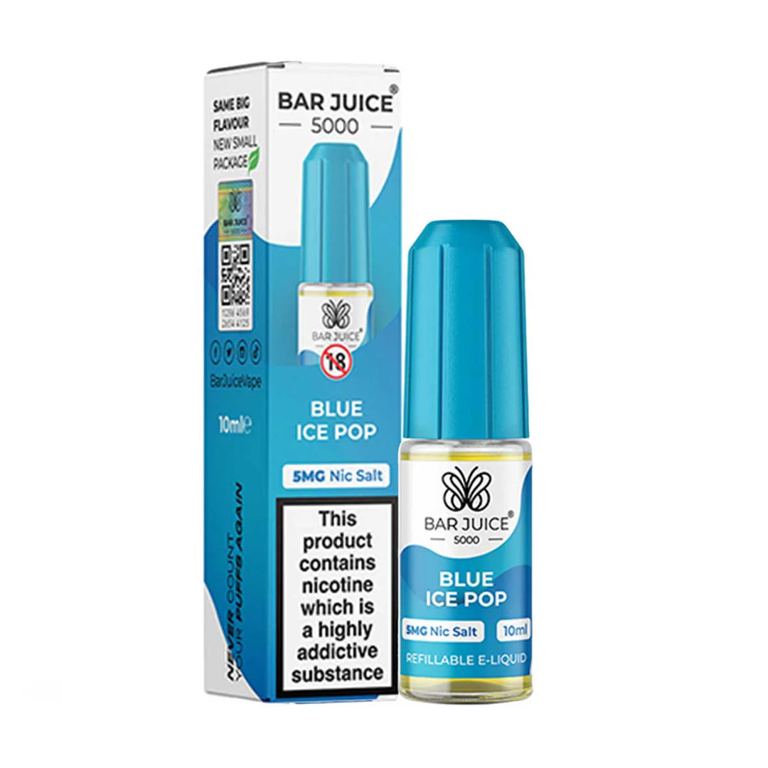 Blue Ice Pop by Barjuice 5000 10ml nic salt e-liquid