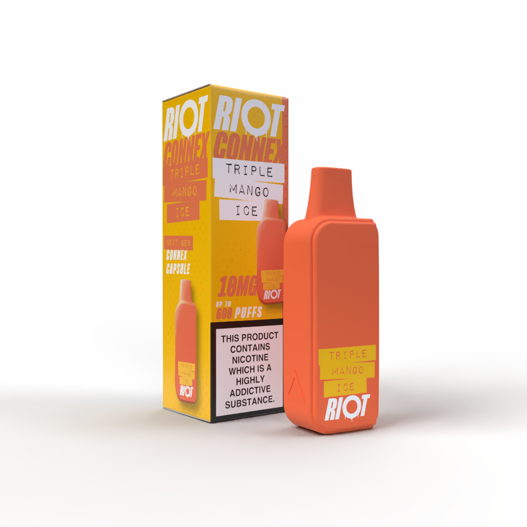 riot connex triple mango ice 10mg