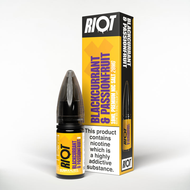 Riot X Blackcurrant Passionfruit Nic Salt E-liquid