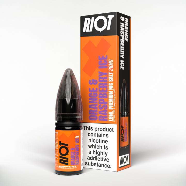 Riot X Orange & Raspberry Ice Nic Salt E-liquid