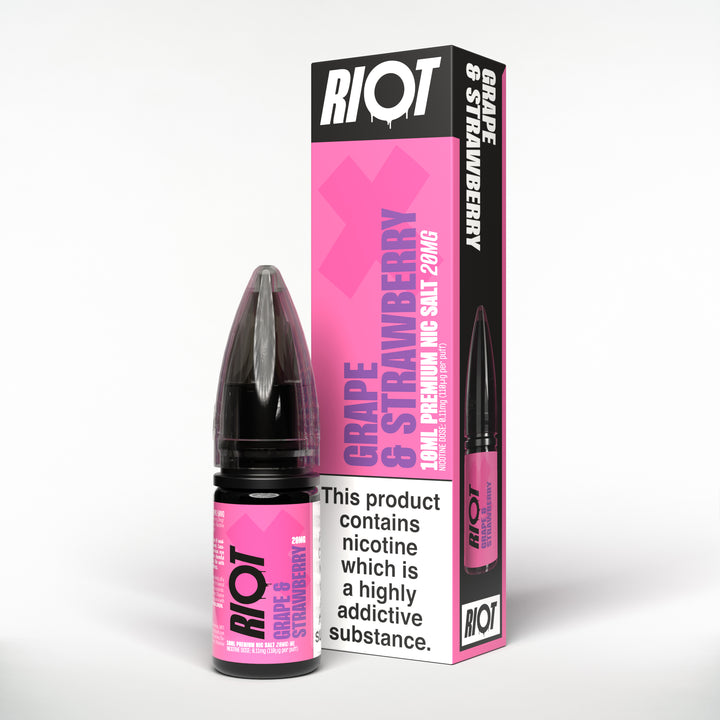 Riot X Grape & Strawberry Nic Salt E-liquid