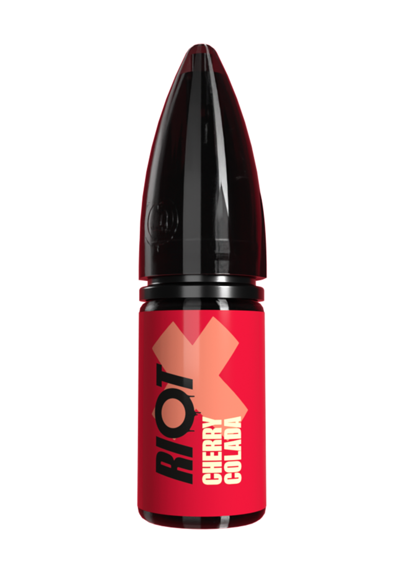 riot x cherry coolada eliquid bottle