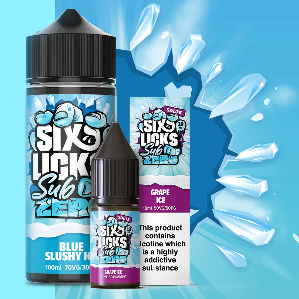 six licks sub zero e liquids