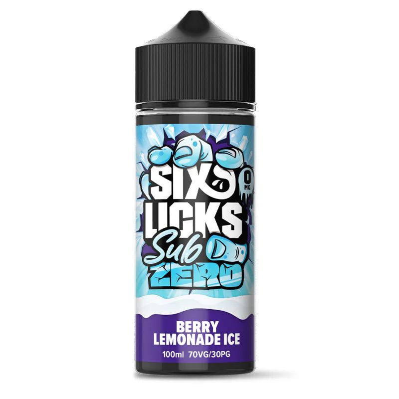 six licks sub zero berry lemonade ice shortfill