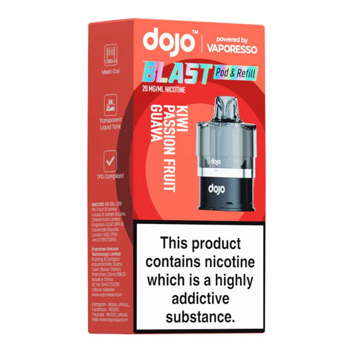 dojo blast 6000 replacement pod kiwi passionfruit guava