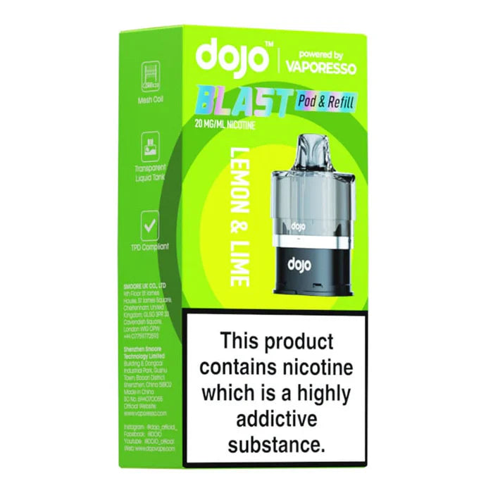 dojo blast 6000 replacement pod lemon and lime