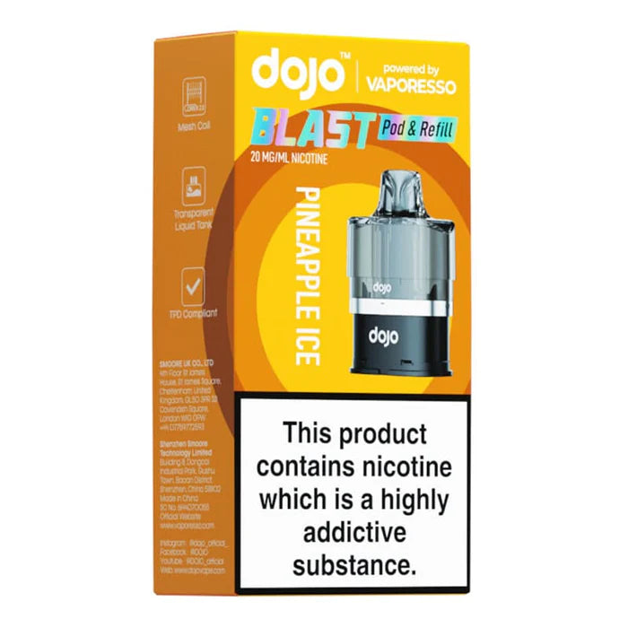 dojo blast 6000 replacement pod pineapple ice