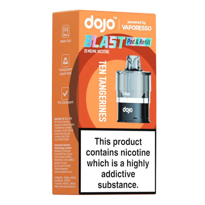 dojo blast 6000 replacement pod ten tangerines