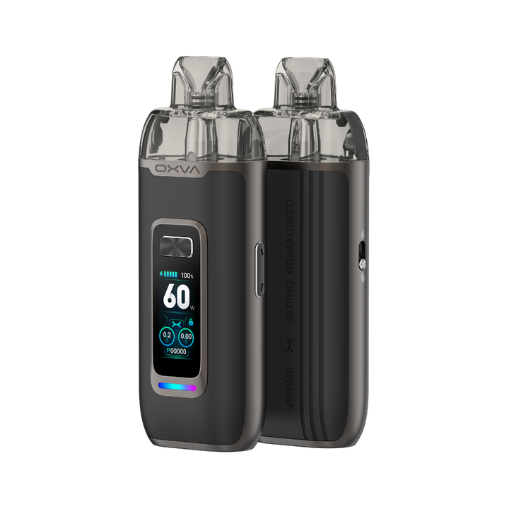 oxva vprime pod vape kit black leather