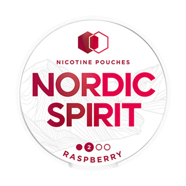 nordic spirit nicotine pouch can raspberry flavour
