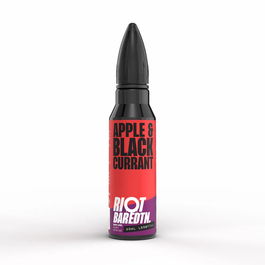 riot bar edition longfill eliquid apple and blackcurrant