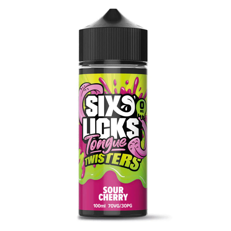 six licks tongue twisters sour cherry e liquid