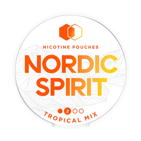 nordic spirit nicotine pouch can tropical mix flavour