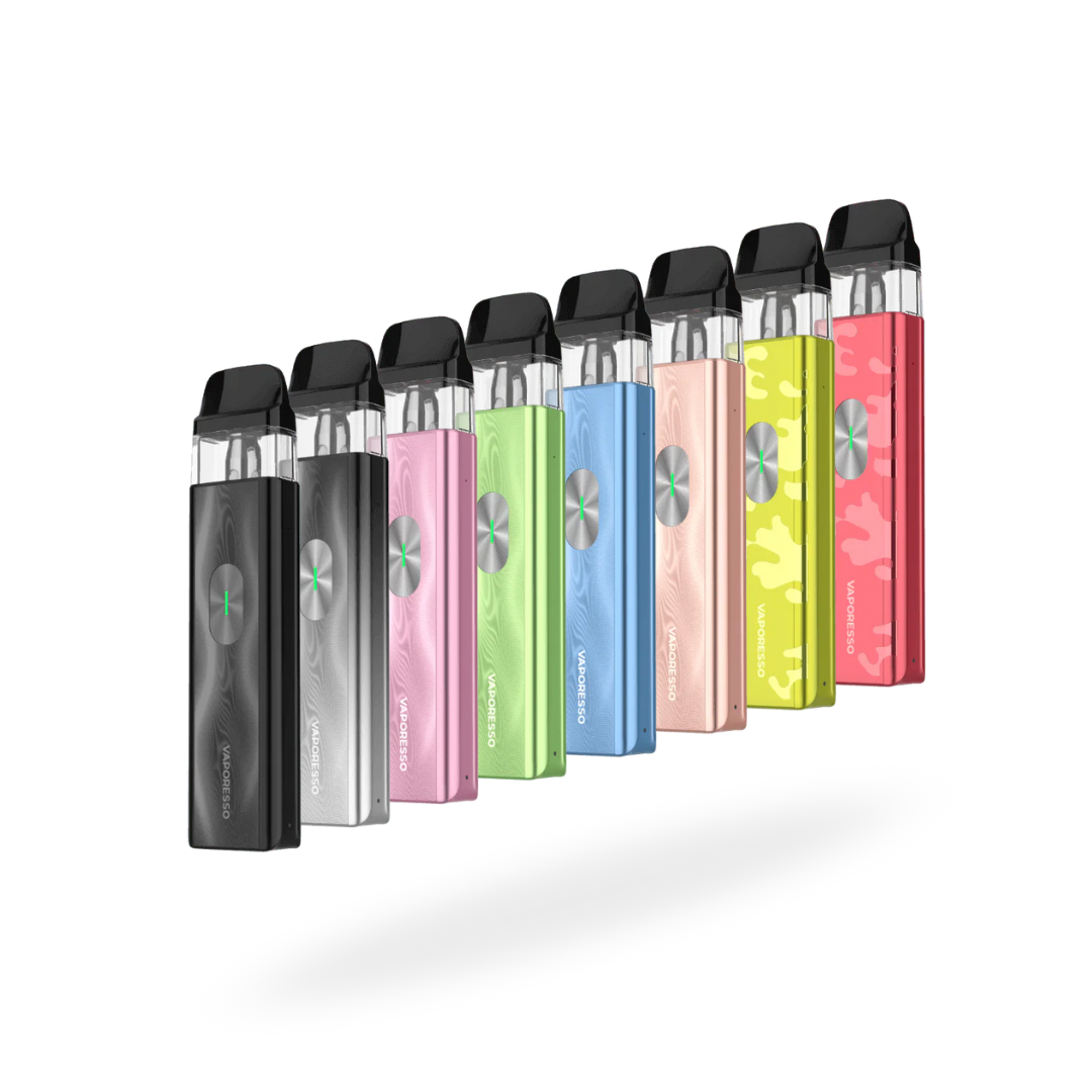 vaporesso xros 4 mini all colours in a row