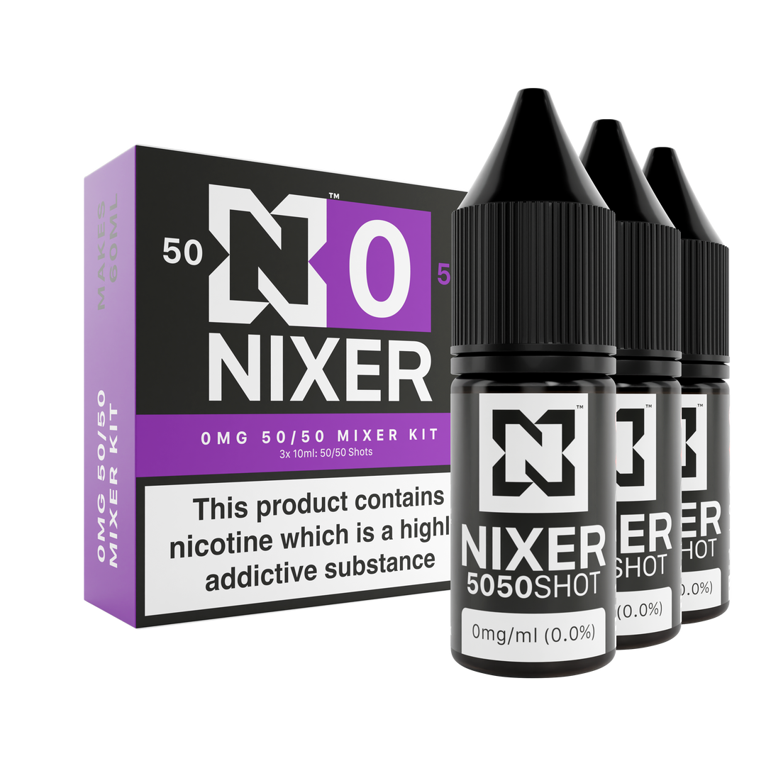 nixer 0mg freebase mixer nic shot kit