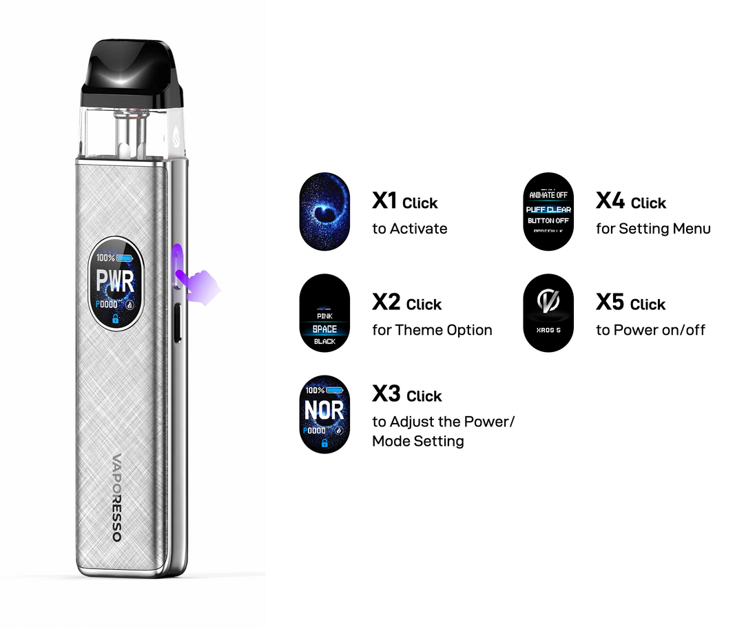 vaporesso xros 5 specs