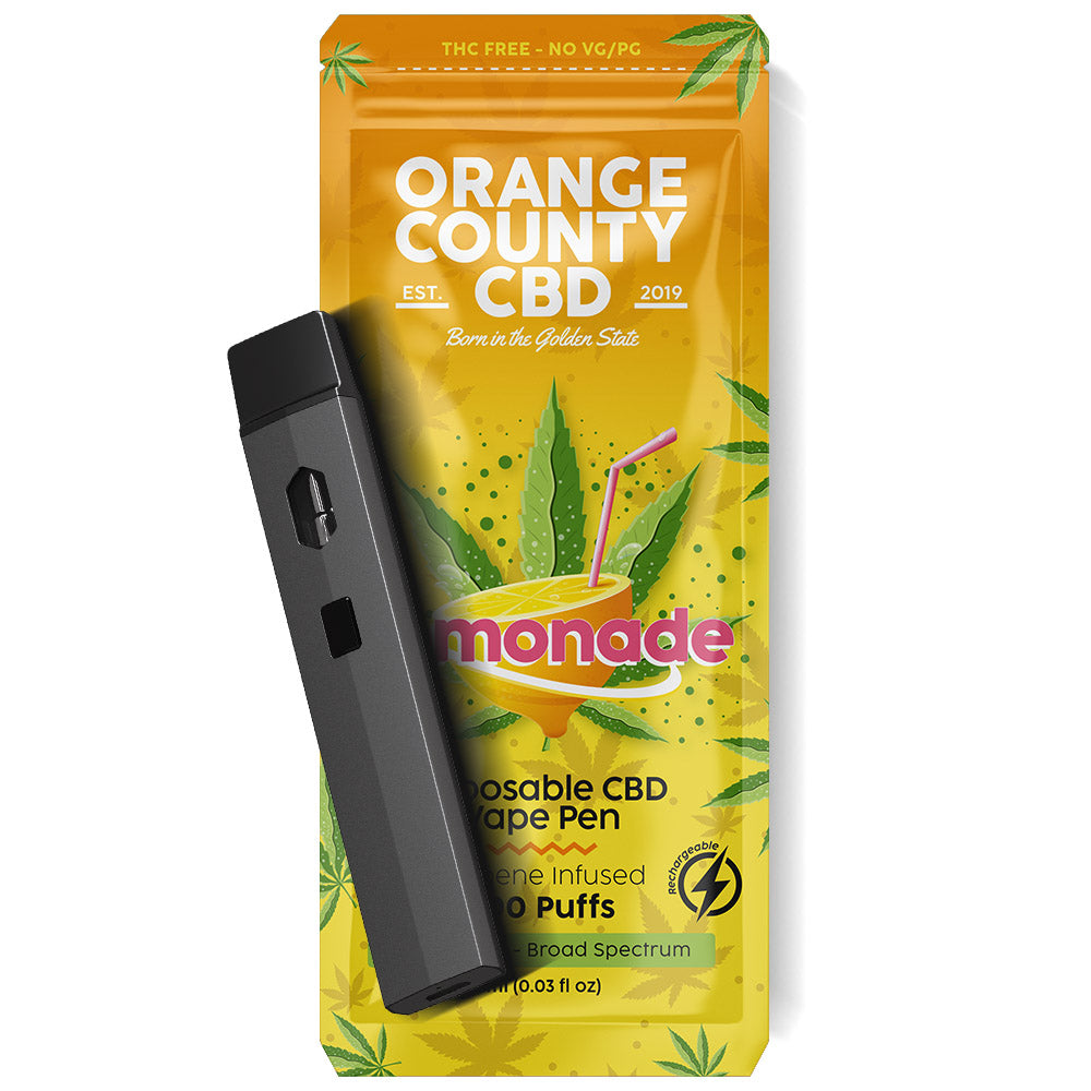 Orange County Disposable CBD Vape - 600mg Lemonade